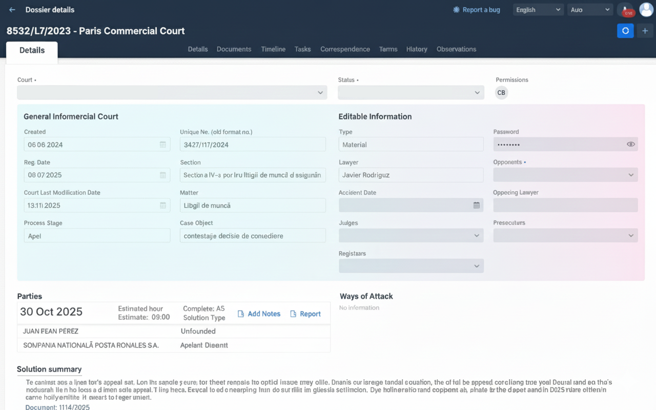 Just24 - Detailed Dossier View